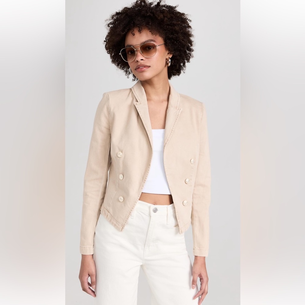 L’Agence Cropped Double breasted Blazer